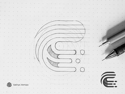 E & C / EC monogram branding design flat icon illustration lettering logo logotype mark monogram type typography