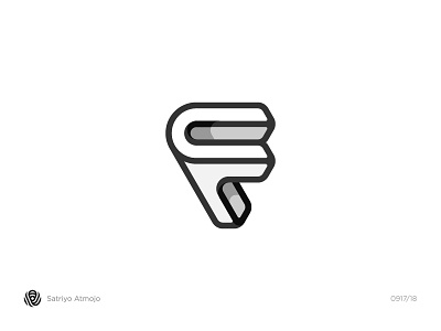 The F mark / sign / monogram - Vector version branding design flat icon illustration lettering logo logotype mark monogram type typography
