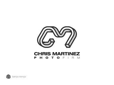 Chris Martinez Photo Firm branding design flat icon illustration lettering logo logotype mark monogram type typography