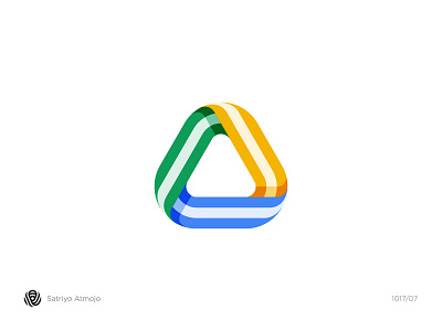 A icon / logo idea for Google Drive design flat google icon illustration lettering logo logotype mark monogram type typography