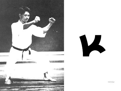 K for karate #01 design flat icon illustration karate lettering logo logotype mark monogram type typography