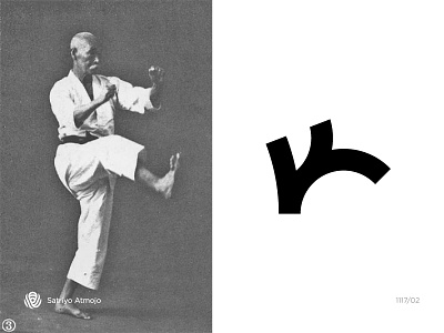 K for karate #02 design flat icon illustration karate lettering logo logotype mark monogram type typography