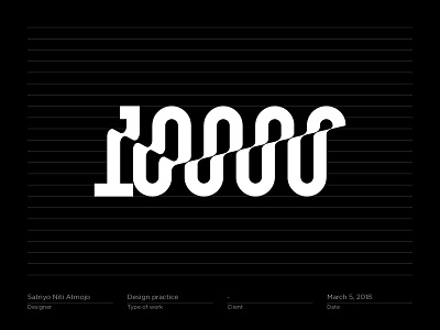 10000 / 10K followers (2) flat icon illustration letter lettering logo logotype mark monogram symbol typography