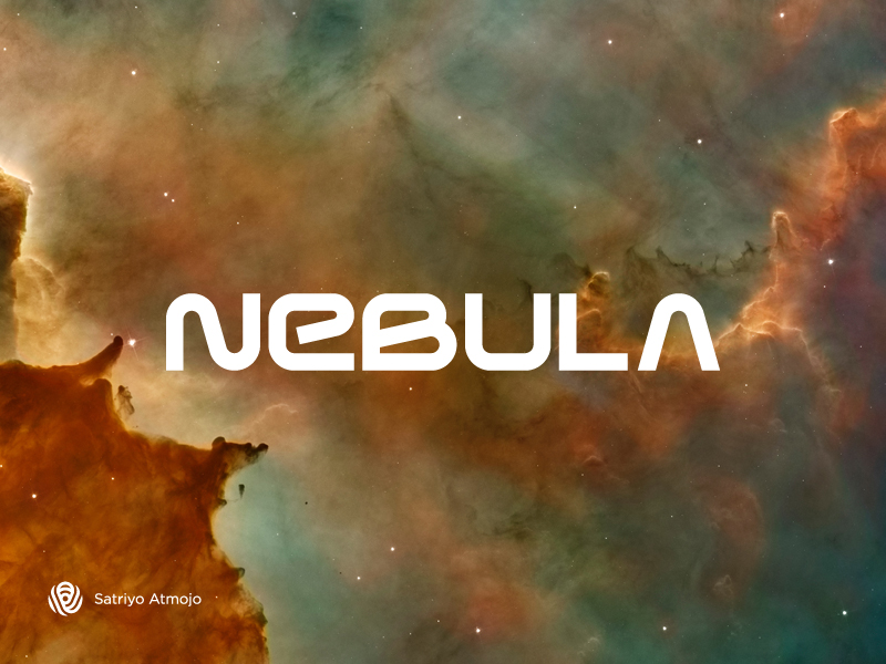 Nebula | logo | logotype | typeface by Satriyo Atmojo on Dribbble