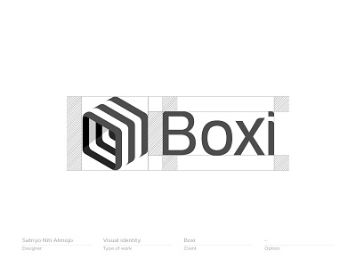 Boxi - Logo, Mark, Icon, Branding branding clean design flat icon identity illustration letter lettering logo logotype mark minimal monogram simple start up symbol type typography vector