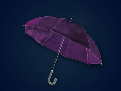 Umbrella - Detail from book cover. book cover detail illustration retro umbrella vintage wacom