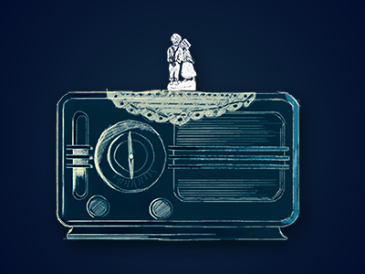 Radio - Detail from book cover.