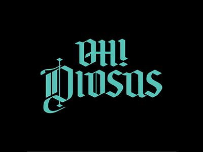 Oh Diosas - Lettering logotype branding graphic design latinas latinx lettering logo letters logo type logo wordmark