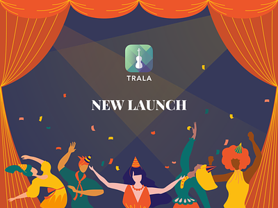 Trala New Launch app celebrate email email campaign event illustration