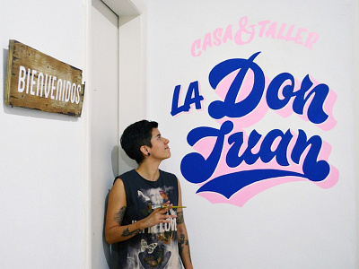 Mural - La Don Juan buenos aires lettering mural