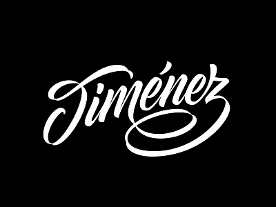 Logo Jimenez jiménez lettering logo logo design logotype script