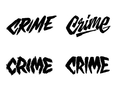 Crime apparel crime handlettering lettering tshirt