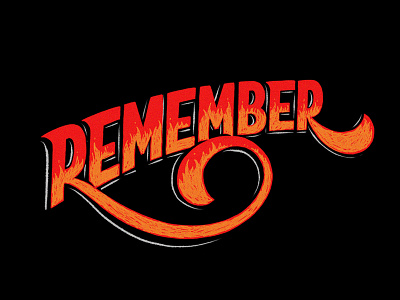 Remember digital art ipad pro lettering procreate remember