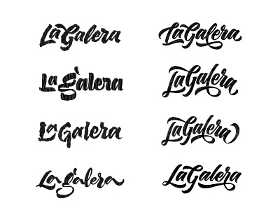La Galera art gallery bogotá branding colombia design handlettering identity lettering logo logo design logotype script logo sketch