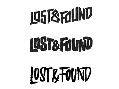 Lost & Found apparel handlettering lettering logo logotype sketch texas tshirt