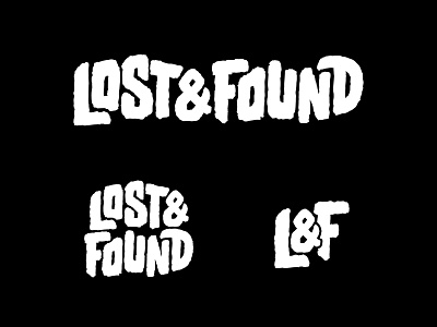 Lost & Found Clothing apparel clothing lettering logo logo design logotype tshirt