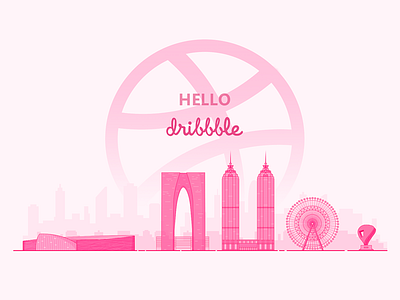 Hello Dribbble ！ app first invite ui