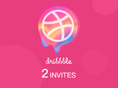 2x Dribbble invites invitation invite