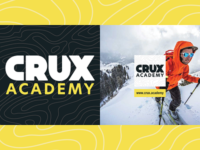 Crux Academy Branding academy adventure branding crux design handlettering logo