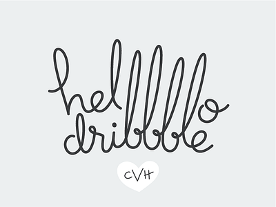 helllllo dribbble custom type debut handlettering hello typography