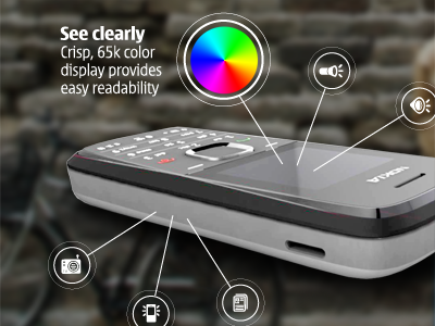 Features info graphics phone rainbow