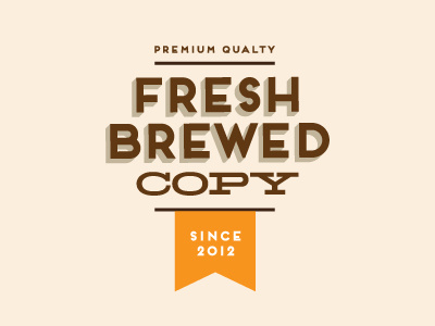 Fresh Brewed Copy logo concept 1