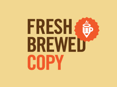 Fresh Brewed Copy logo concept 3