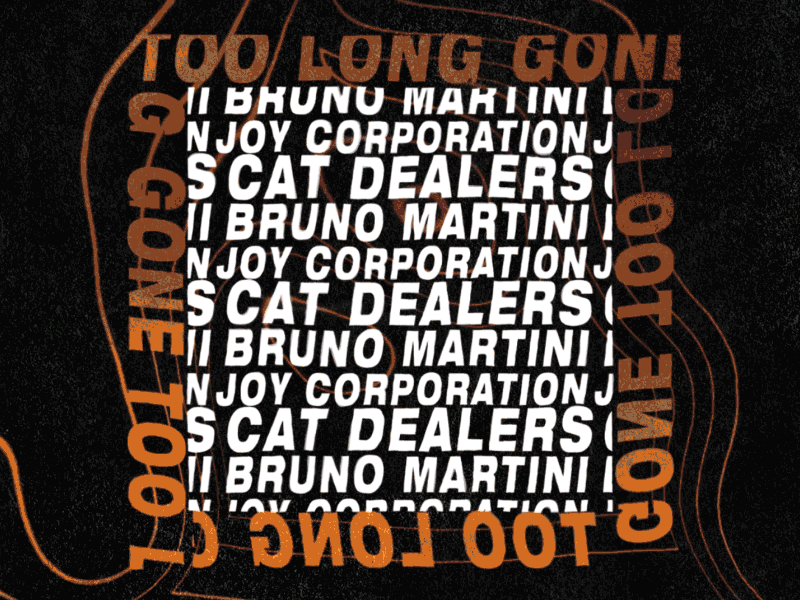 Cat Dealers Bruno Martini Joy Corporation Motion TEXT abstract animation effect glitch illustration loop text animation text box text design text effects vjloop