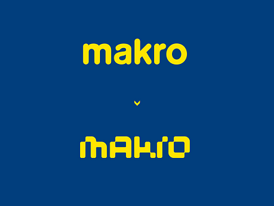 Makro - before and after