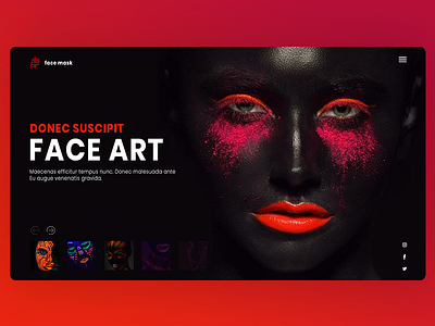 Face Mask art chennai design design concept designers in chennai graphic design landing page webdesign