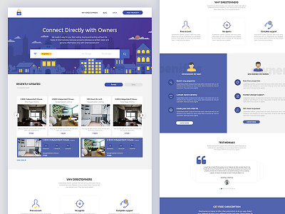 Landing page concept Directowners