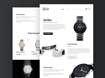 Zeit Elixir design designer homepage design product page shot ui uiux userinterface webdesign webdesigner website