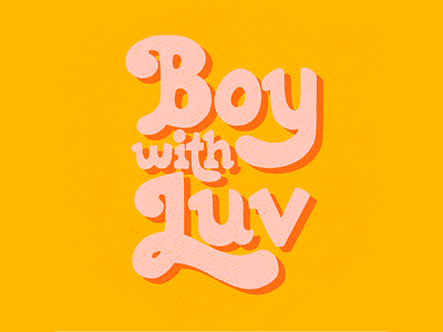 Boy with Luv boy with love brush brush lettering bts ipad lettering lettering art practice procreate