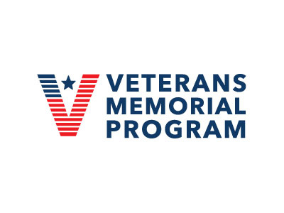 Veterans Memorial Program america flag logo star veterans