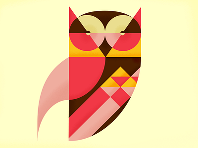 Whooo's Whooo! animal illustration invitation owl shapes texture vector