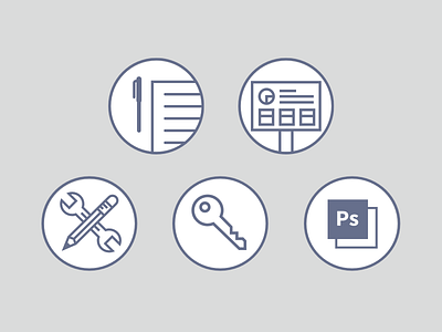 Feature List Icons branding design features icons onboarding ui vector