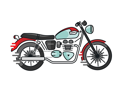 '01 Triumph Bonneville bike bonneville design icon illustration motorcycle triumph vector