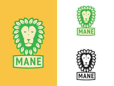 Rejected Mane Logo design head illustrator leaf leaves lion logo rejected tea