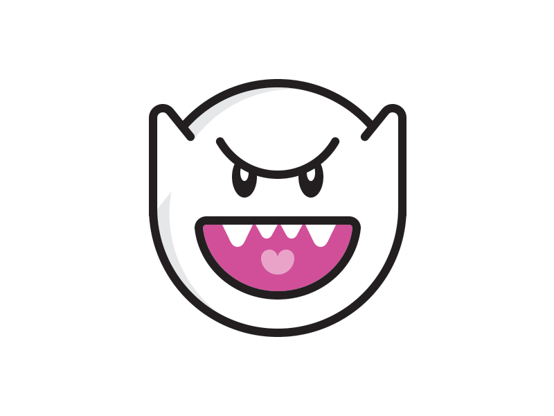 Boo Emoji boo emoji faces ghost halloween icon illustration mario scary vector