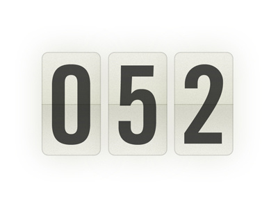 Countdown count flip numbers