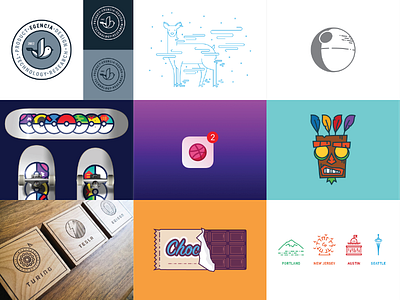 Best Nine of 2016 2016 best branding design icons illustration illustrator ios logo nine sign wood