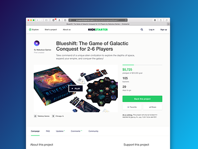 BLUESHIFT the game alien battle blueshift boardgames crowdfunding crowdsource design kickstarter nebulous print space tabletop