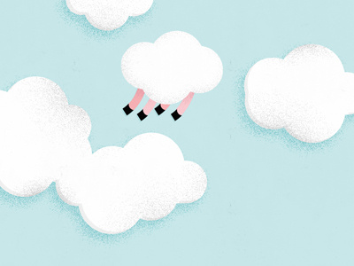 If sheep could fly clouds design float illustration sheep texture