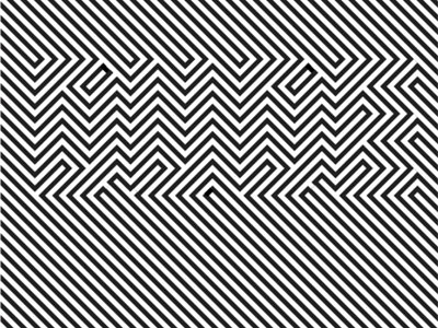 Optical Illusion black design optical illusion type white