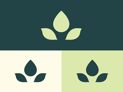 Hydroponics Icon Concept branding detroit drop green hydroponics icon identity leaf logo natural organic water