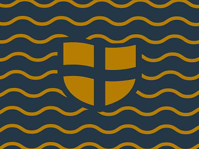 Bakery Window bakery branding cornwall flag gold icon identity logo nautical navy vinyl window