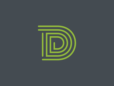 D brand branding d letter letterform logo