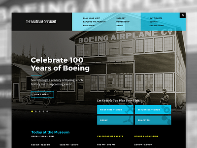 Museum Concept air aviation history home museum scrolling slider space ux web web design website