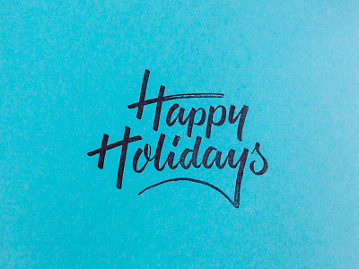 Happy Holidays happy holiday lettering script stamp
