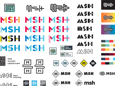 Messy Stuff branding icon identity logo monogram process typography